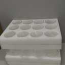 UPBUD 12pcs Glass Cylinder Vases for Centerpieces | 10 Inch Tall Flower Vase for Wedding Decorations, Floating Candle Holders for Dinner Table, Bridal Shower, Office Home Decor