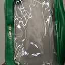 2pcs Flawles clear cosmetic bag, perfect for travel and easy organization of makeup, skincare, and beauty essentials