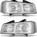 for 2003-2014 Chevy Express 1500/Gmc Savana 1500 Compatible with 2003-2023 Chevy Express 2500 3500/Gmc Savana 2500 3500 Halogen Headlights Clear Housing, Driver and Passenger Side