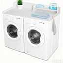 Washer Dryer Countertop with Shelf, HDPE 2-Tier Laundry Topper