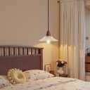 Pendant Lights Kitchen Island: Mini Chandelier Ceiling Light Fixture with Hand Blown Glass, E26 67 inch Height Adjustable Rustic Vintage Hanging Chandeliers for Dining Room Kitchen Foyer (1 Pack)