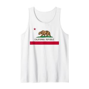 Vintage Souvenir California State Flag California Republic Tank Top M