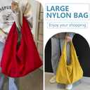 KAMEILONG Large Nylon Hobo Bag Women Crescent Shoulder Bag Vintage Tote Bag Casual Shopper Handbag for Women