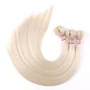 3 Bundles Silky Straight Synthetic Hair Weave Extensions Blonde 16 18 20 Inches(613#)