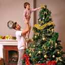 24 Pcs Velvet Ribbon Christmas Tree Bows Bow Tree Topper Door Garland Decor Vintage Wreath Bow Velvet Bows Ornaments for Christmas Trees Gifts Party Door Garland Wreath Deco (Khaki)