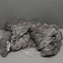 Heated Blanket Electric Throw- 50"x60" Soft Thick Bubble Electric Blanket for Sofa with 5 Heat Levels & 4 Hours Auto-Off Overheat Protection, Warm Cozy Gifts, Light Grey