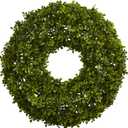 Nearly Natural 22in. Artificial Boxwood Wreath