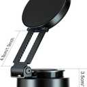 Electric Vacuum Magnetic Suction Mount Phone Holder for Car, 360 Rotating for iPhone 16/15/14/13/12 for Shower/Car/Mirror/Smooth Surfaces (Not Phone Charger), Black