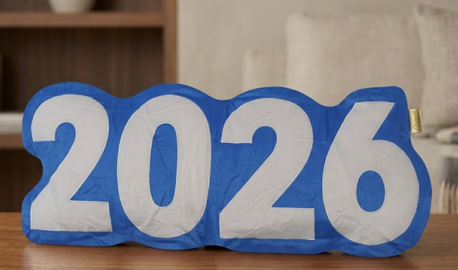 2026 Pillow Plush Blue, 16 inches Long