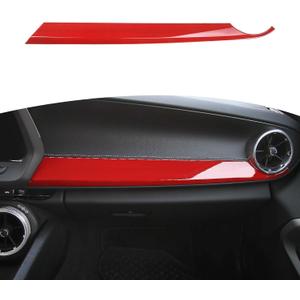 RT-TCZ for Camaro Passenger Dash Panel Trim Cover Red for Chevy Camaro 2017 up Red Interior Accessories