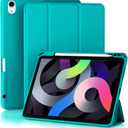 Akkerds Compatible with iPad Air 11 Inch Case 8th/7th/6th Generation (M4/M3/M2) 2026/2025/2024, for iPad Air 5th/4th Generation Case 10.9 Inch 2022/2020 with Pencil Holder[Auto Sleep/Wake], Teal