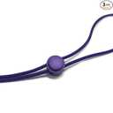 1-Up One-Handed Hair Tie (Purple/Purple) 3 pack