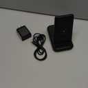 Wireless Charger for Samsung/Android, HOLYJOY Foldable 3 in 1 Fast Charging Station/Stand/Multi Charger for Samsung S25 Ultra/S24/Note 20, Travel Pad for Galaxy Watch 8/7/6/5/Active 2, For Buds(Black)