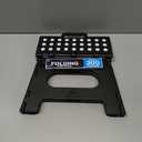 Handy Laundry Folding Step Stool - Sturdy Enough Collapsible Stool to Support Adults and Safe Enough for Kids - Opens Easy with One Flip - Great for Kitchen, Bathroom or Bedroom (Black - 9 Inch)