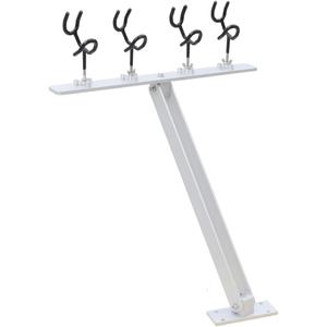 4 Head Fishing Rod Holder, 360 Adjustable Fishing Rod Holder Aluminum PVC Coated Boat Fishing Holder (X-Large)