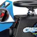 Razor Crazy Cart Shift Electric Go Kart for Kids Ages 6+ - 12V Drifting System, High/Low Speed Switch, Simplified Drifting, Riders up to 120 lbs, Black/Blue