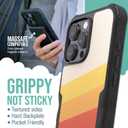 Smartish iPhone 16 Pro Max Protective Magnetic Case - Gripzilla Compatible with MagSafe [Rugged + Tough] Heavy Duty Armor Cover Drop Tested Protection for Apple iPhone 16 Pro Max - Striped Up