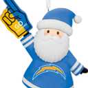 Hallmark NFL Los Angeles Chargers Santa Fan Christmas Ornament, Gifts for Sports Fans