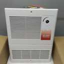 9815WH Large Capacity Electric Wall Heater with Built-in Adjustable Thermostat and Silent Motor, Overheat Protection, 1500 Watts, 120/240 Volts, White
