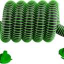 10 FT Extra Long Sewer Hose for RV Camper - Heavy Duty Sewage Hose with 2 Caps - TEP Material Resists Crushing Odor-Proof and Leak-Proof (10-Ft)