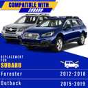 3 wipers Replacement for 2012-2018 Subaru Forester/2015-2019 Subaru Outback, Windshield Wiper Blades Original Equipment Replacement - 26"/17"/14" (Set of 3) U/J HOOK