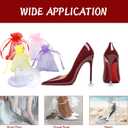 30 Pairs 4 Sizes Heel Protectors for Grass, High Heel Stoppers for Grass, Clear Stiletto High Heel Caps for Walking on Grass