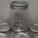 12oz Glass Jars With Lids Regular Mouth 20 Pack -Mason Jars 12 oz For Crafts, Meal Prep, Canning Jars For Food Storage Frascos De Vidrio Con Tapa Para Conservas-with 20 Chalkboard Stickers-Silver Lid