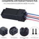 FYSETC 3D Printer Accessories Filament Hub: Realize 4 Colors Printing Replacement Assembled Adapter Kit Compatible with Anycubiic Kobra S1 Combo and Kobra 3
