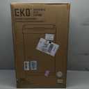EKO Mirage-T 50 Liter / 13.2 Gallon Touchless Rectangular Motion Sensor Trash Can, Brushed Stainless Steel Finish