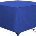 Garden Furniture Cover, 114X83", 420D Oxford Fabric, Waterproof, Windproof, UV Resistant, Rectangular Seating, Garden Tables and Furniture Sets, Blue  114X83"