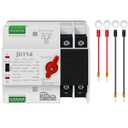 Dual Power Automatic Transfer Switch 2P 100A 110V PC Type Electrical Selector Switches 50/60Hz Mini ATS Auto/Manual Transfer Switches for Generator Uninterrupted Power Supply Matched Device