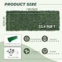 TTTM 40"x120" 33.4 Sqft, UV-Resistant Artificial Boxwood Hedge Roll Panel | Faux Greenery Boxwood Hedge Screen, Indoor Outdoor Fake Green Leaf Decor Privacy Fence, Patio, Balcony Background Covering