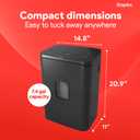 Staples 20-Sheet Micro-Cut Paper Shredder, High-Security, Black