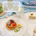 200PCS Clear Plastic Plates for Party - Heavy Duty Clear Disposable Plates - 100 x 10 Dinner Plate and 100 x 7 Dessert/Cake Plastic Plate for Weddings/Traval/Party/BBQ/Events