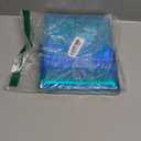 Reusable Sticker Book Collecting Album,A5 PU Sticker Collecting Book with Heart Label & Letter Label,Holographic Cover (blue)