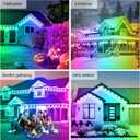 FBZ 300FT Permanent Outdoor RGB Lights - IP67 Waterproof with Smart App Control Remote,DIY Scene Modes, Music Synchronization,Eaves Lights for Garden Decor,Deck,Christmas