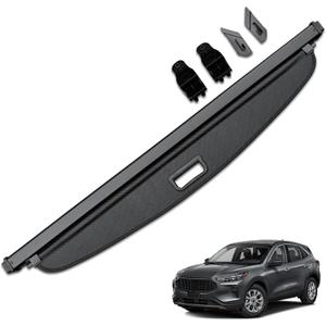 HAFIDI® Cargo Cover for 2019-2024 Ford Escape Retractable Trunk Cargo Cover Escape Accessories Anti-Peeping Anti-Theft Privacy Screen,Trunk Luggage Shield Shade Carbon Fiber Texture
