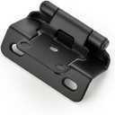 Ravinte 50 Pack 25 Pairs Semi-Overlay 1/2 inch Self-Closing Face Frame Cabinet Hinges Matte Black Half Wrap-Around Kitchen Cabinet Door Hinges Face Mount Cabinet Hardware