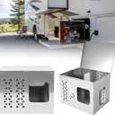 Heavy Duty Metal Generator Box, 28" x 22" x 22" Storage Enclosure