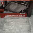 Air Fryer Basket for Oven, Air Fryer Basket and Stainless Steel Baking Tray Pant Oven Air Fryer Pan Rack for Cooking Baking Dishwasher and Broiling (Basket/13.9in" * 8.8in" & Tray/12.9in" * 9.7in"))