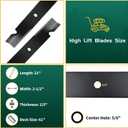 5101755 Replacement Lawn Mower Blades for 61" Deck, Fit Fe-rris S-Cag, Replace 5020842 1520842 48111 481708 481712 5101755S 20842S 91-626, 6 Pack