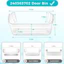 240363702 Refrigerator Door Bin Shelf Replacement for Frigidaire fridge | Refrigerator Bottom Side Door Bin Replace 240363704 240363705 240363708 by Fetechmate, 2 pack ABS, Durable and Stable