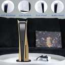Disc Edition Face Plates Cover Skins Shell Panels for PS5 Console, Accessories for PlayStation 5 Protective Replacement Faceplates Dustproof Anti-Scratch (Gold)