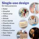 McKesson Disposable Razors [100 Count]  Twin Blade Bulk Shaving Razors for Men & Women, Stainless Steel, Blue, Single-Use for Medical Clinics, Tattoo, Travel, Camping & Salon Care