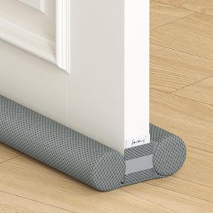 fowong Door Draft Stopper 36 Inch Adjustable Draft Stopper for Bottom of Doors, 30" to 36" Soundproofing Noise Blocker Cover Gap up to 1.5", Grey (Gray)