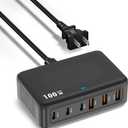 USB C Charger Block Charging Station, 100W 6Port GaN Fast Charging Brick Hub PD 3.0 USB C QC USB A Charger Cube Box Wall Charger Power Adapter for iPhone 16 15 14 13 Pro Max iPad Samsung Android Pixel