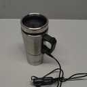 12V Car Heating Cup, Stainless Steel Electric Car Kettle with Cigarette Lighter Plug, Portable Travel Insulated Heated Mug, Vehicle Heated Coffee Cup Mug Warmer, for Hot Water Tea Coffee Making