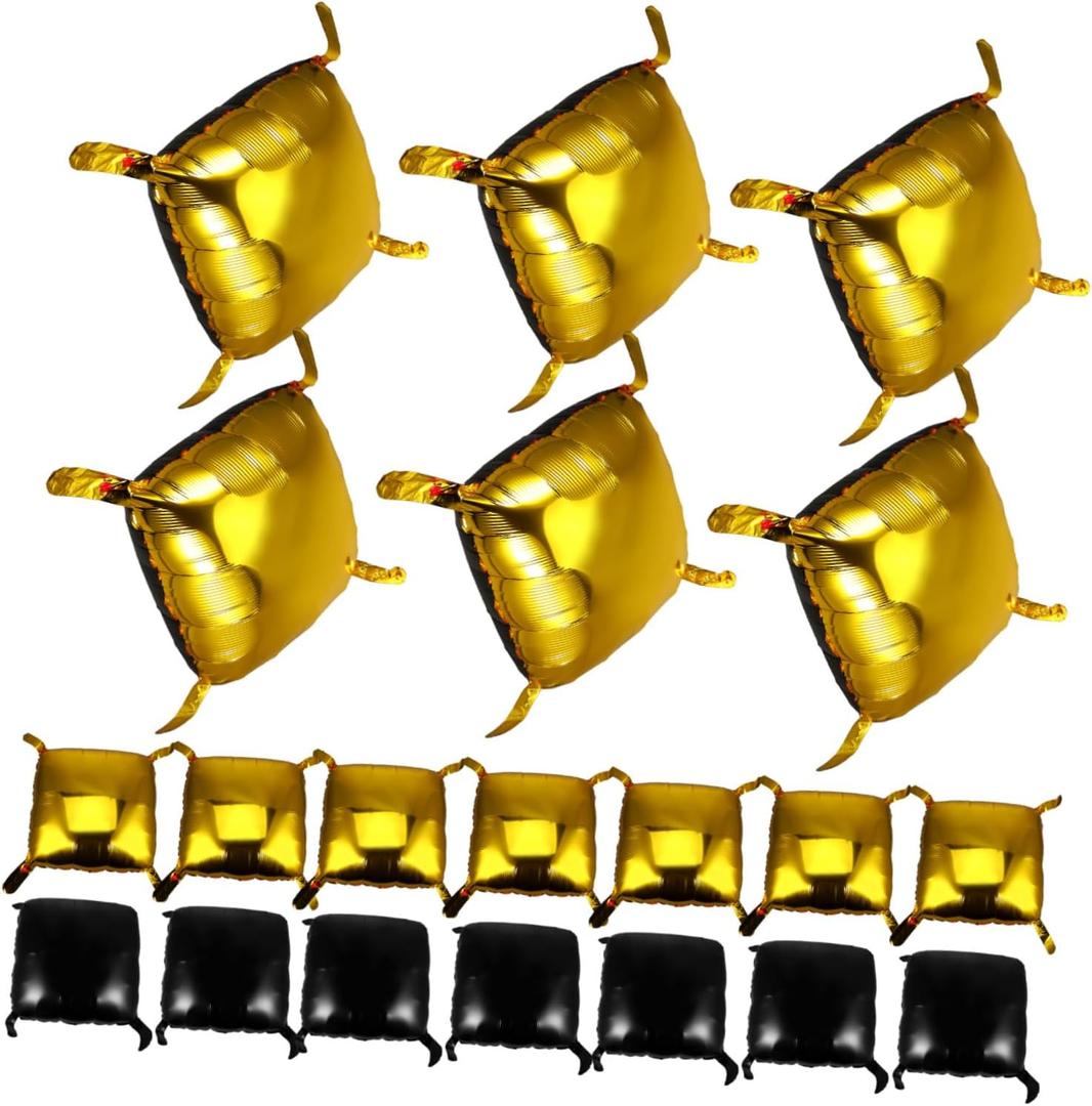 DECHOUS 50pcs Foil Balloons Tail for Party Background Decoration Double-sided for Weddings Birthdays and Celebrations