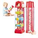 Montessori Toys for 2 Year Old – Farm Egg Drop Toy with 5 Fine Motor Activities, Cause & Effect Learning Toy for Toddlers 2–3, Travel Gift for Boys and Girls