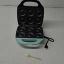 Bakers Friend Mini Donut Maker Machine for Home, 6 x 3'' Mini Doughnut Maker Machine, Donut Maker for Kids, Maquina Para Hacer Donas, Donut Baking Pan, Donut Party, Aqua